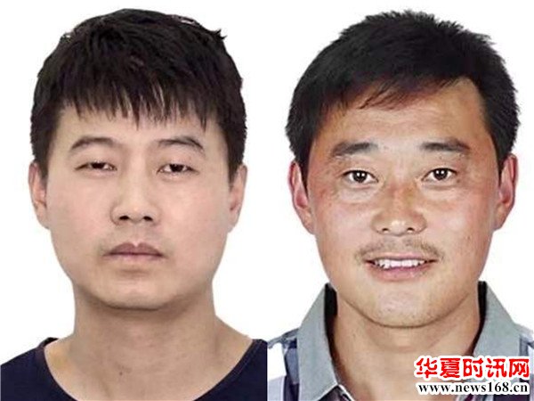 制售假口罩罪嫌疑人张伟标（左），犯罪嫌疑人杨会昌（右）
