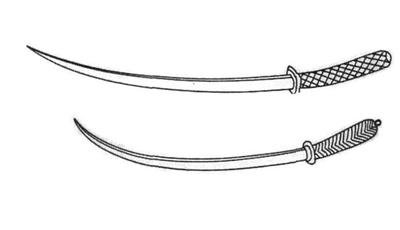 明代《军器图说》中的长刀和腰刀